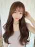 【奈央指名限定】顔まわりカット+選べるカラー+3stepトリートメント￥8500