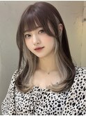 ”韓国風インナーカラーベージュ