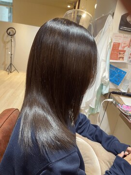 ハピエル ヘアークルー(HAPPYEL hair crew) 透明感♪髪質改善カラー小顔艶感ミディグレージュハイライト