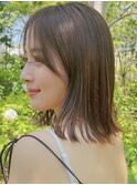 《骨格に合わせたカット》顔周りの綺麗な毛流れで、上品な印象に