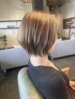 ムード マグ レーベル 南松本(MOOD Mag Label)&nbsp;20代30代大人可愛い小顔ショートボブ前下がりショート