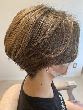 クレビア 名古屋(CreBiA) 髪質改善ショート/オリーブベージュ