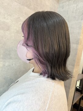 ブレイブ ヘアデザイン(BRaeVE hair design) シルバー/ピンクフレミング