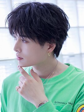 リップスヘアー 梅田(LIPPS hair) 【横顔キレイに決まる】フェザーシャープパーマ