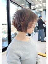 ビューナゴヤ 名駅(VIEW NAGOYA)&nbsp;丸顔/ミニウルフ/チェリーブラウン/ショートボブ