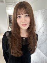 アンダーバーホワイト モデ 富田林店(_WHITE mode)&nbsp;ハイライトカラーミルクティーベージュレイヤーカット