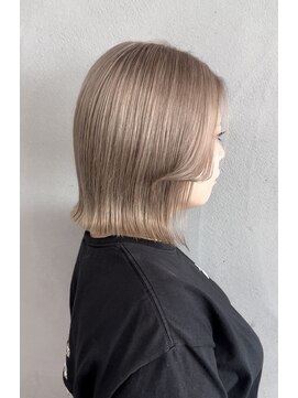 タグ(#tag) #ぱつっとボブ×ホワイトミルクティー