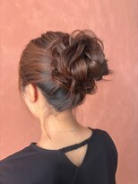 ヘアセット専門サロン by OKINAWA WATABE WEDDING 北谷店&nbsp;ふわふわシニヨン