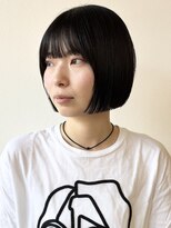 モリオフロムロンドン 松戸店(Morio from London) 【モリオ松戸 石山】黒髪ぷつっとボブミニボブ前髪あり20代30代