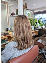 ヘアークリエイト マァーノ(Hair create mano)&nbsp;ホワイティーグレージュ×ハイライト