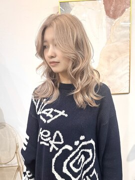 ラニヘアサロン(lani hair salon) ミルクティーベージュ/ブロンド/ハイトーン/ケアブリーチ