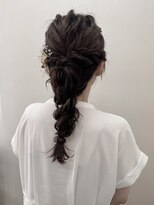 アカネ(Akane)&nbsp;お呼ばれヘアセット　編み下ろし　10代 20代