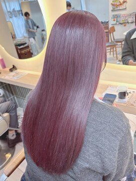 テトラ バイ ネオリーブ 横浜西口店(tetra by neolive) 艶々ラベンダーピンクカラー**【横浜/横浜駅】