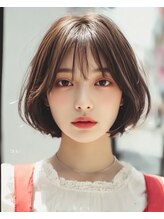 *首が細く見えるショートボブ*お客様の服装に合わせた、ブリーチカラーとショートスタイルをご提案