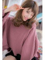 ミック ヘアアンドビューティー 大山店(miq  Hair&Beauty)&nbsp;ラブ＆カジュアル★甘めガーリーセミディ