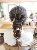 編みおろし結婚式アレンジ【ブライダルヘアメイク 立川/立川南】