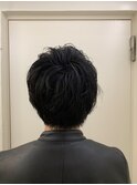 メンズスタイル☆スッキリさっぱり前髪は長めに残しました！