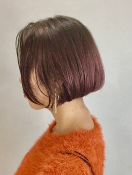 ニューモヘアー 立川(Pneumo hair) パープルレッド☆ミニボブ