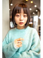 オースティン 錦糸町(AUSTIN) 大人かわいい前髪セシルカットココアブラウンフリンジウェーブ