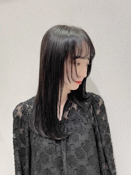 マッシュアンドマッシュアヴェダ ららぽーと福岡店(mash&mash AVEDA) 柔らかブラックストレート 20代30代40代 ららぽーと福岡