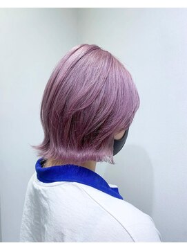 シンシェアサロン 原宿店(Qin shaire salon) ピンクラベンダー 外ハネボブ 外ハネウルフ