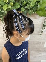 ロカット サロン(Roquat Salon)&nbsp;キッズコーンロウ【ヘアセット/立川/エクステ/卒業式/成人式】