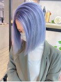 ブルーボブ_チェリーブラウンフェミニンロング_ba421651