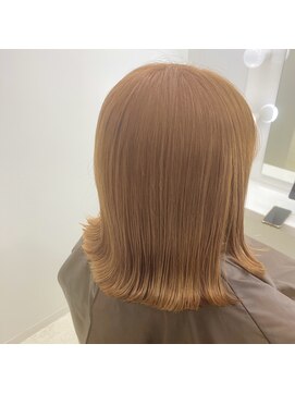 ジーナ  札幌大通(Zina) 髪質改善＊オレンジベージュカラー＊美髪【Zina 札幌大通】