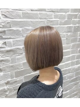 ソワン ドゥ ブレス 立花店(soin de brace) ミルクティー×ボブ/小顔