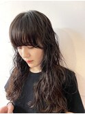 ロングウェーブヘア　<若林>