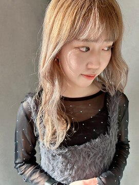 ラヴィズム 長岡店(LUVISM) ミルクティーベージュダブルカラーインナーカラー新潟長岡宮関