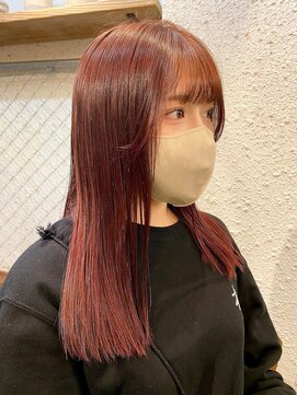 マザー(MOTHER) ダブルカラーピンクベージュケアブリーチハイトーン髪質改善