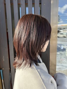 ヘアー ファルル(HAIR FaLuLu) レイヤー／グレイピンク/ツヤ