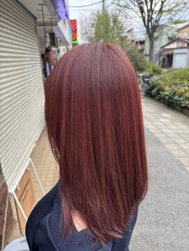 ボクノ 7号店 町田(bokuno) チェリーレッド×髪質改善カラー