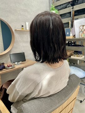 睡蓮 平井店 5歳若返る、髪と地肌にやさしいケアカラー[髪質改善/白髪染め]