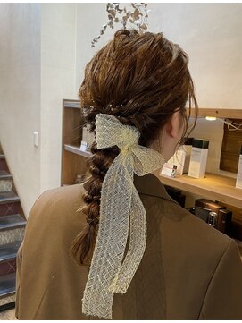 ココカラヘアー ニコ(cococara hair nico) 結婚式アレンジ/お呼ばれヘア/編みおろし