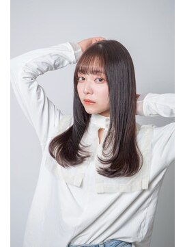 ルフュージュ バイ プロデュース 相模大野店(Refuge by Produce) チョコレートブラウン/レイヤーカット/ストレートロング