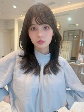 ネオリーブ アンド 渋谷店(Neolive &) 渋谷/フェザーパーマ/ミニウルフ/チェリーブラウン/ボブ