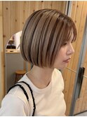 【oasisオグラ】アンブレラコーラルベージュボブ