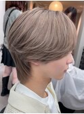 【LICCA NOE】韓国風ホワイトベージュ×ウルフ