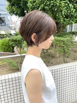 リラ(Lila’s)&nbsp;大人ショートボブ　前髪顔まわりカット　ベージュカラー