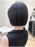 say.ボブミニボブくびれボブレイヤーボブオリーブグレーベージュ