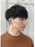 メンズマッシュ×パーマ