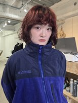ジェスター 烏丸御池店(JESTER)&nbsp;赤髪ニュアンスボブパーマ