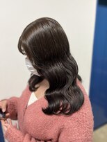 アクシス ナゴヤ(AXIS NAGOYA) 【なつミ】ミルクティーブロンド/ダークブルー/デジタルパーマ/