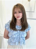 ワンカールレイヤー×ミルクティーベージュ