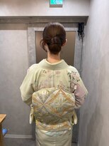 ウルー 新宿店(uruu)&nbsp;【訪問着着付け＆へアセット】新宿/新宿駅/和装/ヘアセット/早朝