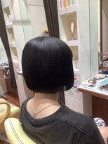 美容室ヒラトヤ 都南店&nbsp;丸みショート小顔カット似合わせカット透け感束感ショート