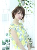 黒髪でも◎王道ふんわり小顔似合わせショート