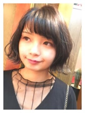 ヘアーデザイン アブー(hair design A BOO) sボブ+innerカラー